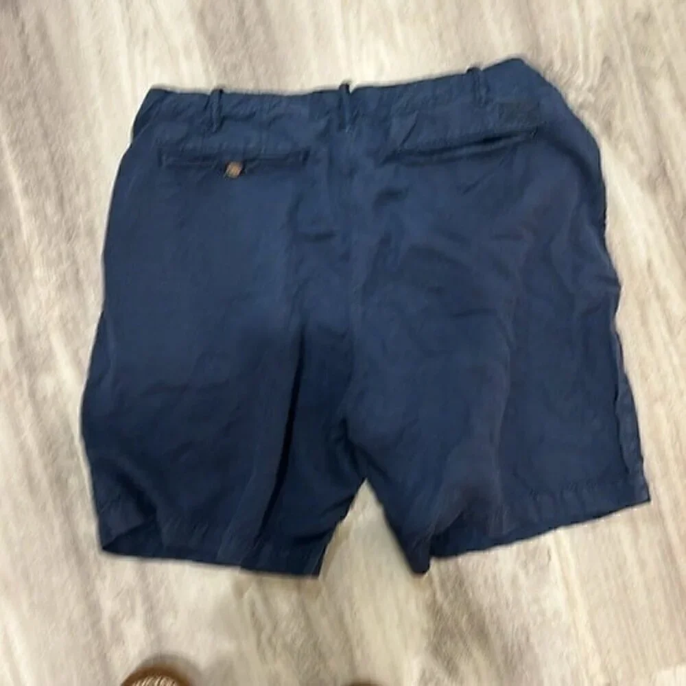Polo Ralph Lauren dark blue  linen blend shorts size 36 men